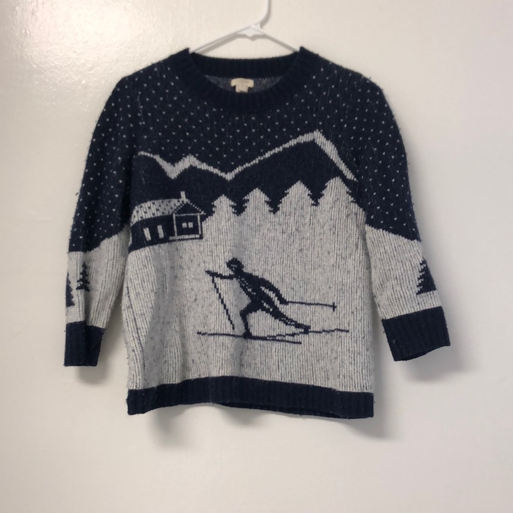 Vintage j crew ski sweater